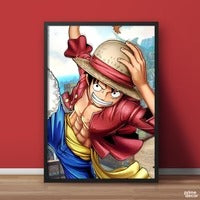 Monkey D. Luffy Laughing - One Piece Anime Wall Art