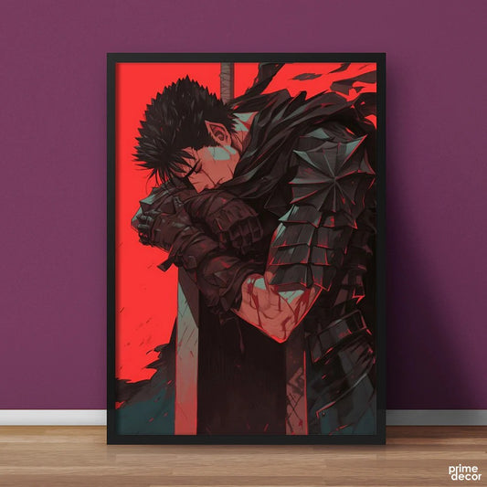 Guts Hugging His Sword Berserk Series - Anime Wall Art